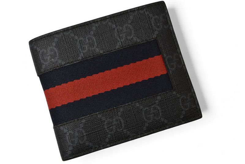 Gucci Wallet Bifold Wallet Gucci Men's Wallet GG Supreme New Web Sherry Line
