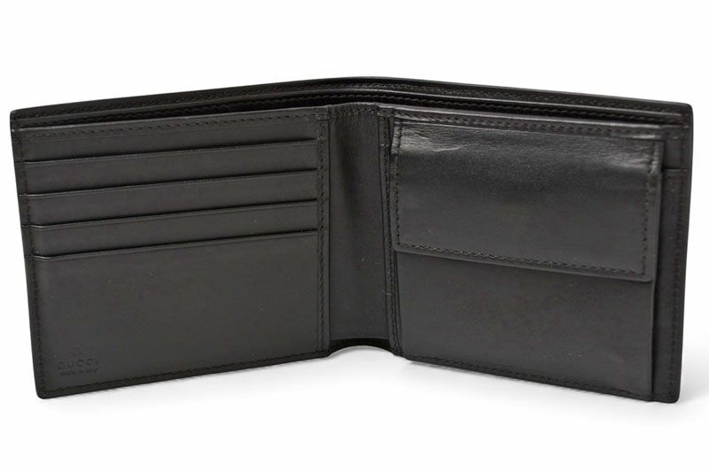 Gucci Wallet Bifold Wallet Gucci Men's Wallet GG Supreme New Web Sherry Line