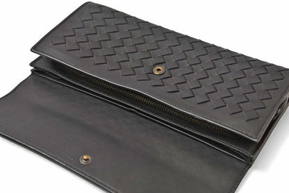 Bottega Veneta Wallet Bottega Veneta Long Wallet Continental Wallet Black 150509