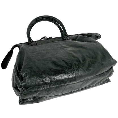 Balenciaga The City Tote Bag 2WAY Shoulder Bag Tote Leather Dark Green 467891