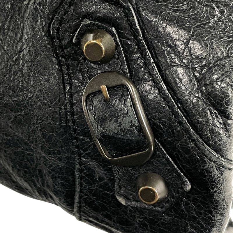 Balenciaga The City Tote Bag 2WAY Shoulder Bag Tote Leather Dark Green 467891