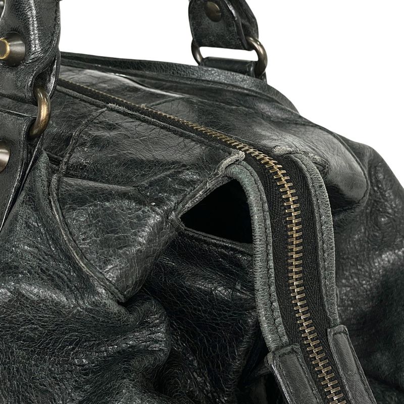 Balenciaga The City Tote Bag 2WAY Shoulder Bag Tote Leather Dark Green 467891