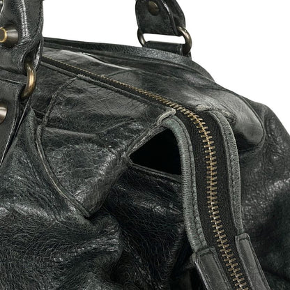 Balenciaga The City Tote Bag 2WAY Shoulder Bag Tote Leather Dark Green 467891