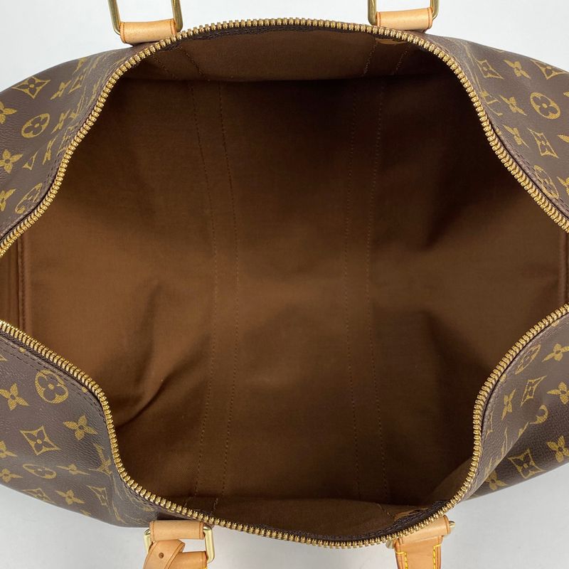 Louis Vuitton Keepall 45 Handbag Travel Business Boston Bag Monogram Brown