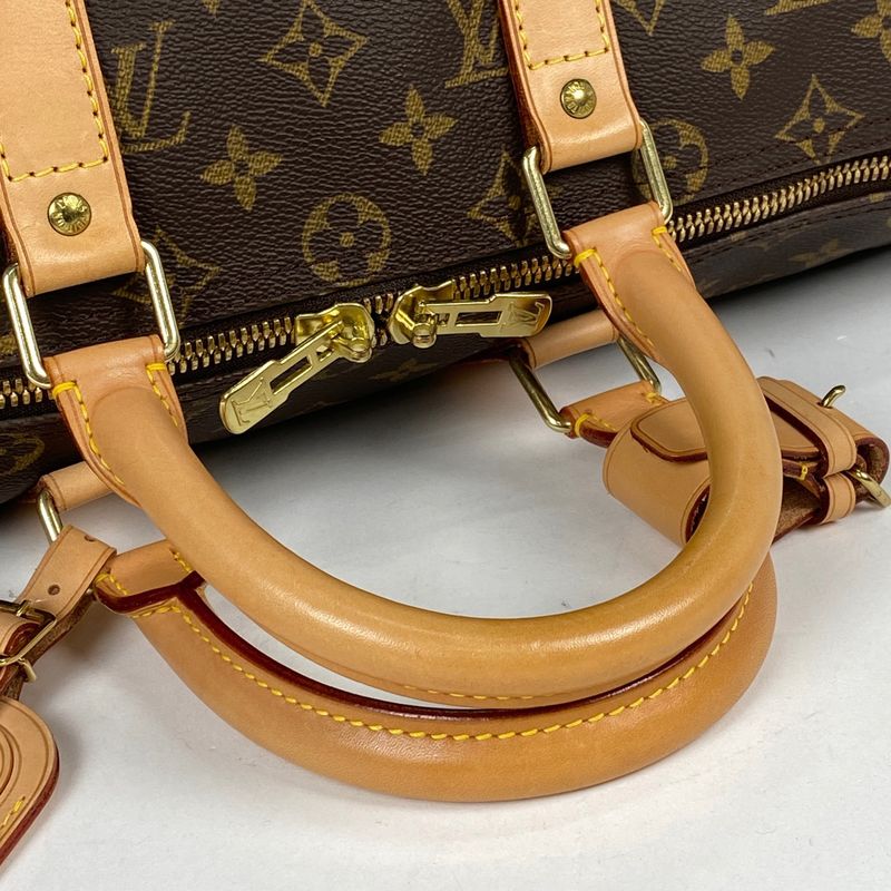 Louis Vuitton Keepall 45 Handbag Travel Business Boston Bag Monogram Brown