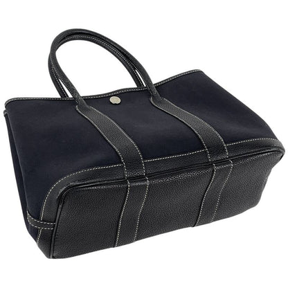 Hermes Garden Party TPM Handbag Tote Bag Toile Officier Navy □H Ladies