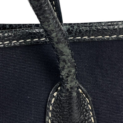 Hermes Garden Party TPM Handbag Tote Bag Toile Officier Navy □H Ladies