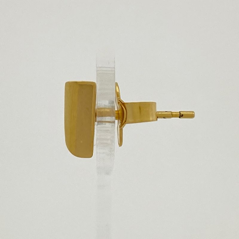 Louis Vuitton Escential V Earrings GP Gold Ladies