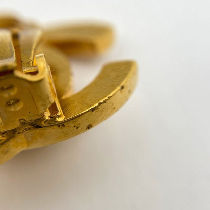 Chanel Coco Mark Earrings Turnlock Earrings GP Gold Ladies