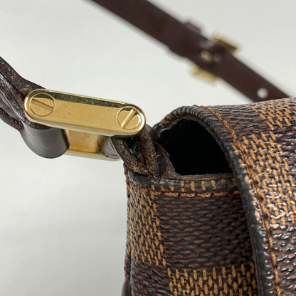 Louis Vuitton Musette Tango Long Crossbody Shoulder Bag Damier Brown N51301