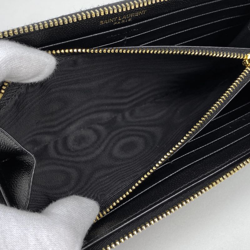 Saint Laurent Monogram Saint Laurent Full Zip Wallet Logo Round Zipper Long