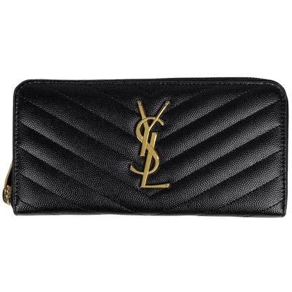 Saint Laurent Monogram Saint Laurent Full Zip Wallet Logo Round Zipper Long