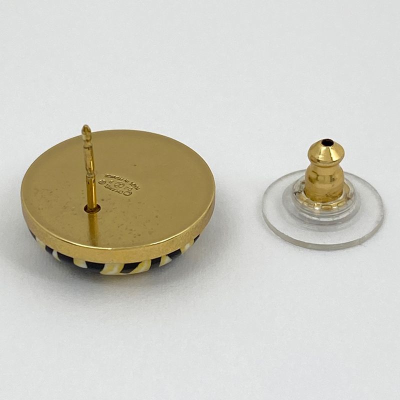 Chanel Coco Mark Round Earrings Round Shape Earrings GP Gold Ladies