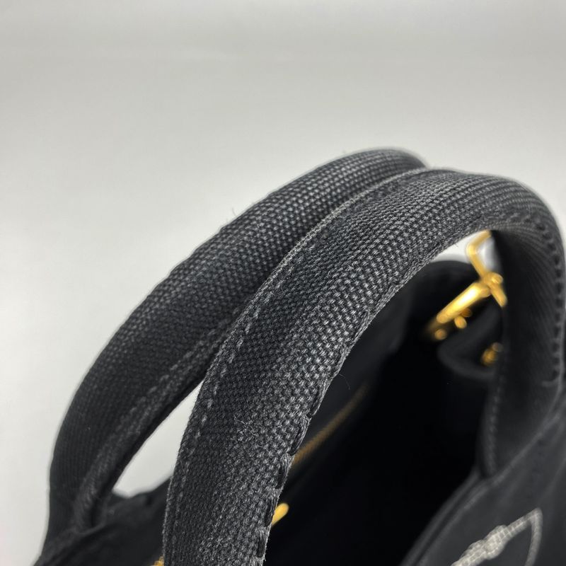 Prada Canapa Tote 2WAY Shoulder Bag Tote Bag Canvas Nero (black) 1bg439 Women