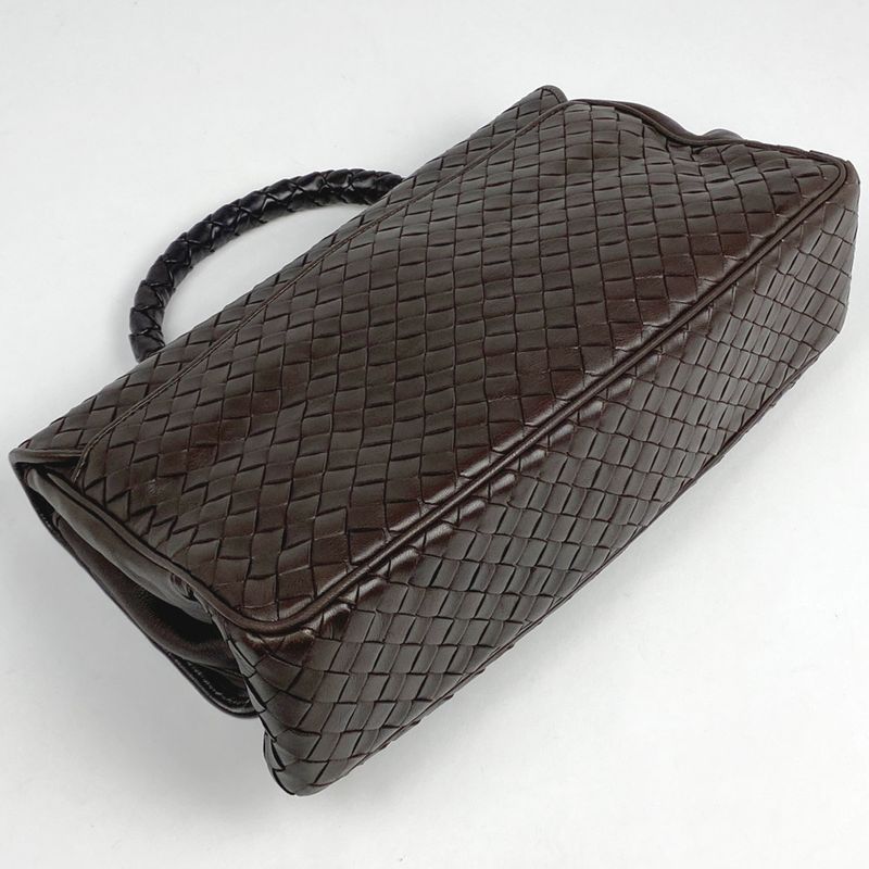 Bottega Venetaveneta Intrecciato Handbag Nappa Handbag Leather Brown Women