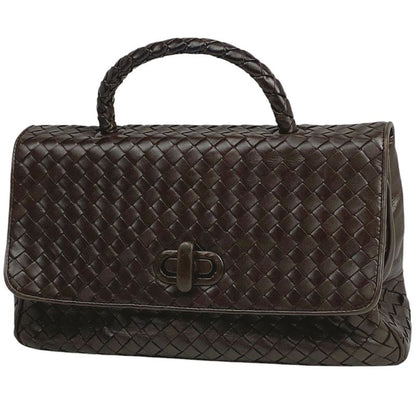 Bottega Venetaveneta Intrecciato Handbag Nappa Handbag Leather Brown Women