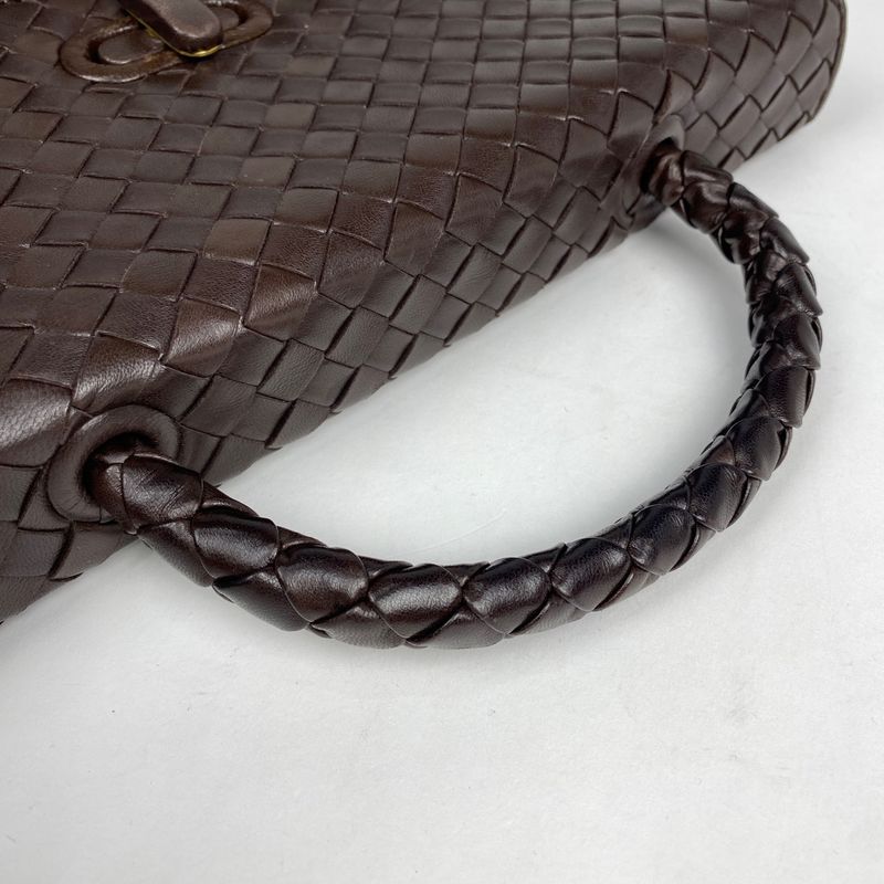 Bottega Venetaveneta Intrecciato Handbag Nappa Handbag Leather Brown Women