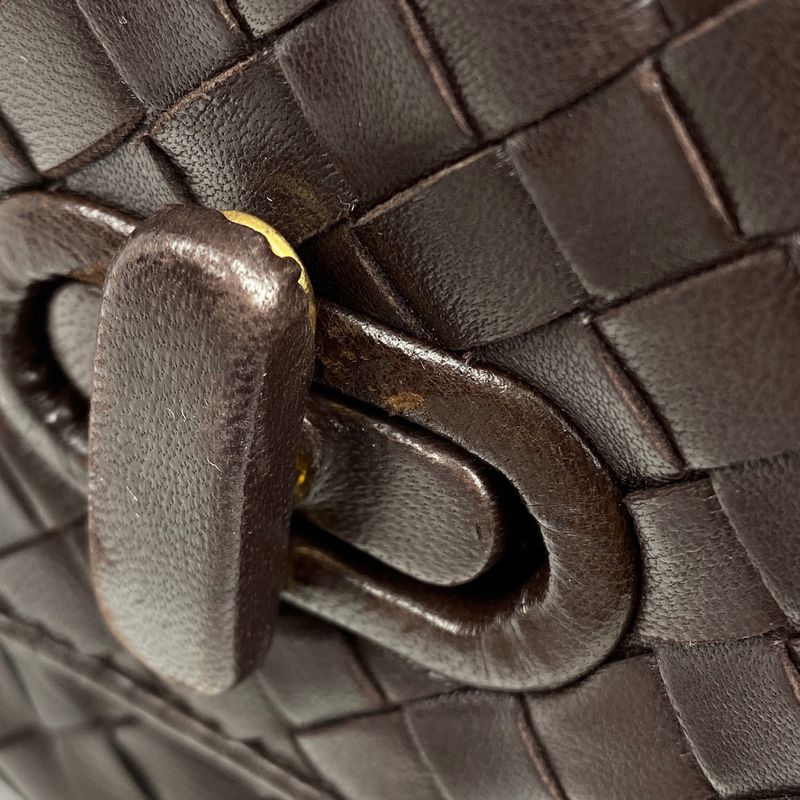 Bottega Venetaveneta Intrecciato Handbag Nappa Handbag Leather Brown Women