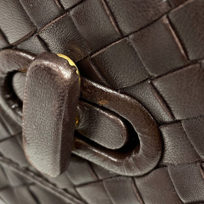 Bottega Venetaveneta Intrecciato Handbag Nappa Handbag Leather Brown Women