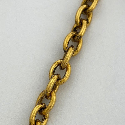 Chanel Coco Mark Chain Necklace CC Mark Rhombus Necklace GP Gold Ladies