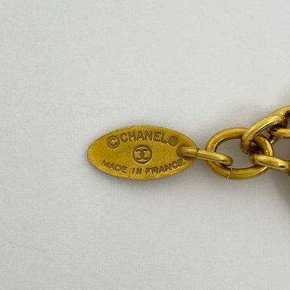 Chanel Coco Mark Chain Necklace CC Mark Rhombus Necklace GP Gold Ladies