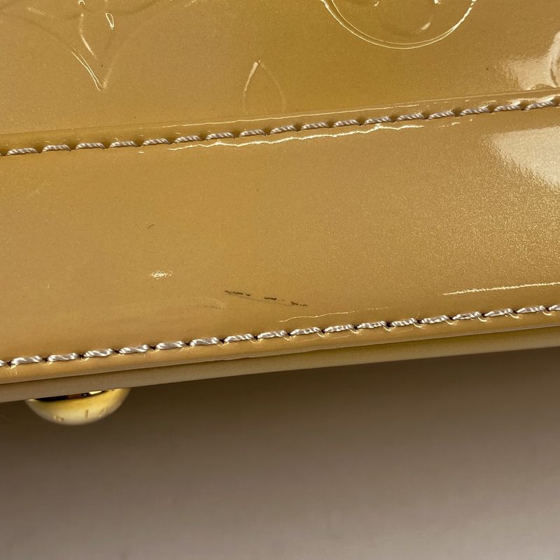 Louis Vuitton Alma PM Handbag Monogram Vernis Rose Florentine M91614 Women