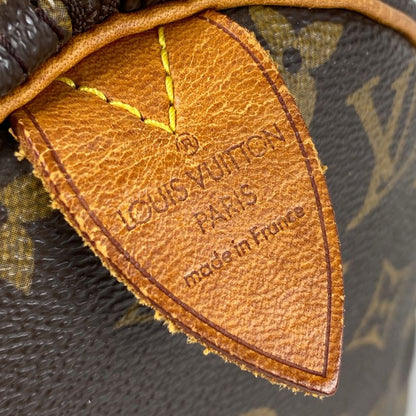 Louis Vuitton Speedy 30 Boston Bag Commuter Handbag Monogram Brown M41526 Women