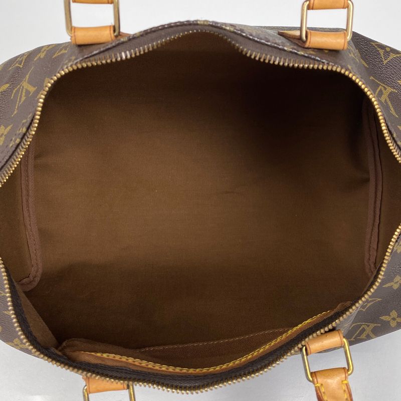 Louis Vuitton Speedy 35 Boston Bag Commuter Handbag Monogram Brown M41524 Women