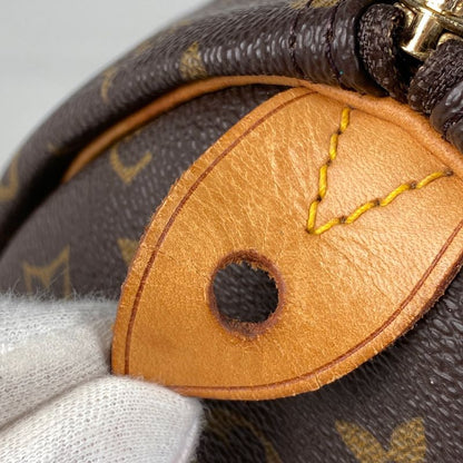Louis Vuitton Speedy 35 Boston Bag Commuter Handbag Monogram Brown M41524 Women