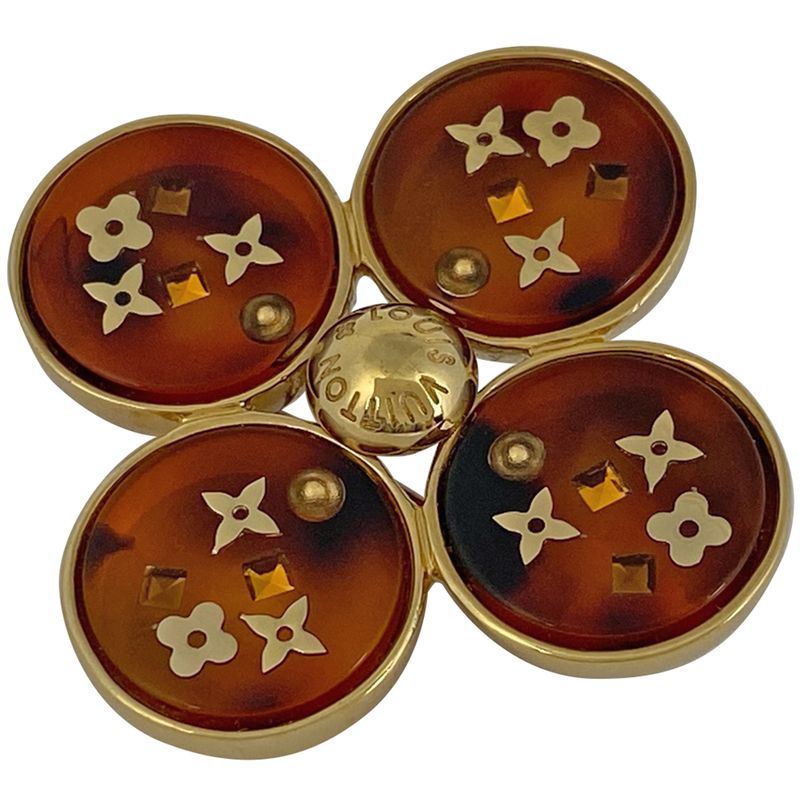 Louis Vuitton Brooch Uncoulusion Art Deco Brooch GP Gold Ladies