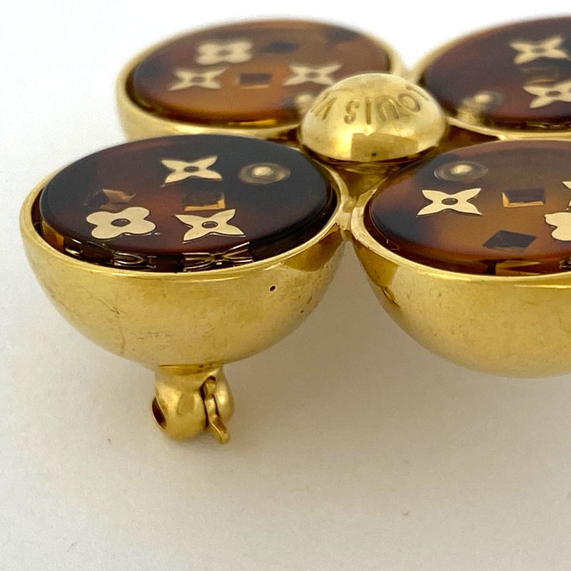 Louis Vuitton Brooch Uncoulusion Art Deco Brooch GP Gold Ladies