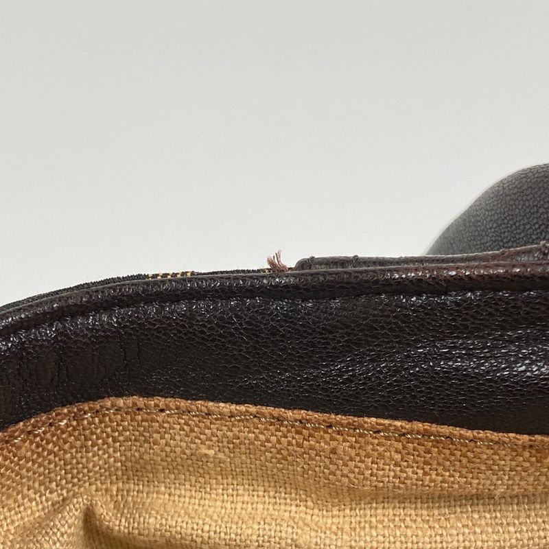 Fendi Zucca Pattern Spy Bag Handbag Canvas Brown 8br511 Women