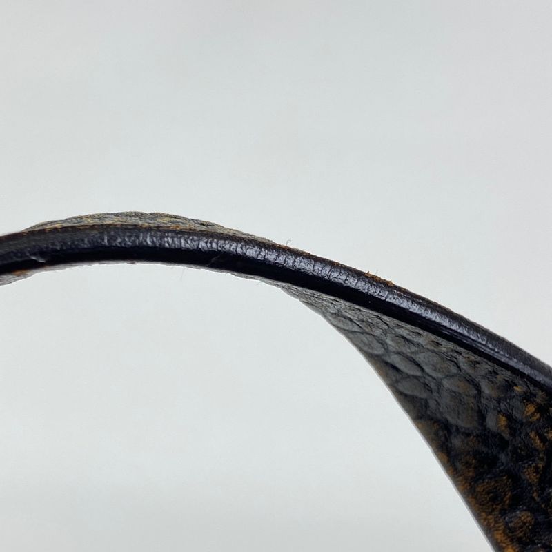 Gucci Logo Tote Handbag Tote Leather Brown 298186 Women