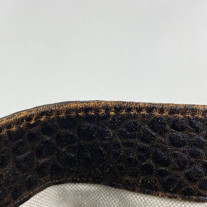 Gucci Logo Tote Handbag Tote Leather Brown 298186 Women