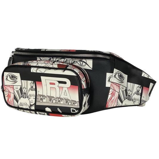 Prada Comic Print Body Bag Waist Bag Logo Body Bag Leather Nero (black)