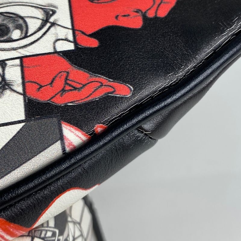 Prada Comic Print Body Bag Waist Bag Logo Body Bag Leather Nero (black)
