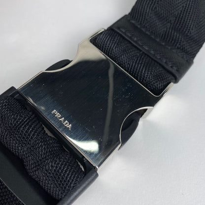 Prada Comic Print Body Bag Waist Bag Logo Plate Body Bag Nylon Nero (black)