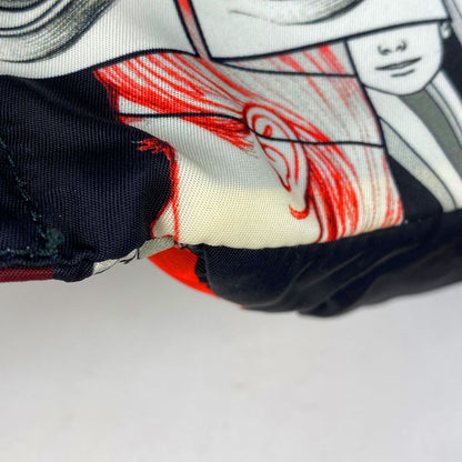 Prada Comic Print Body Bag Waist Bag Logo Plate Body Bag Nylon Nero (black)