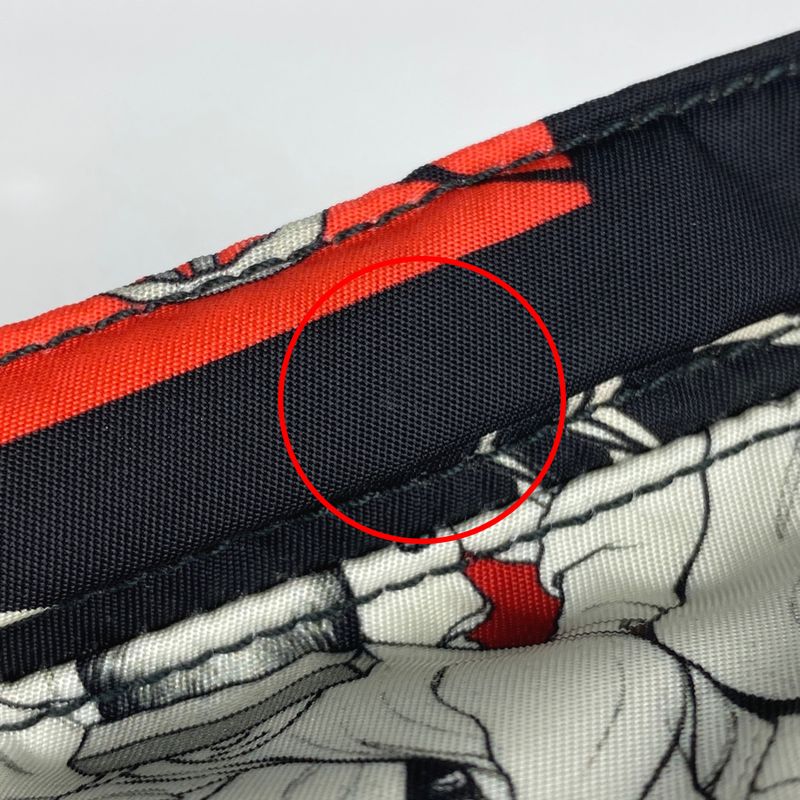 Prada Comic Print Body Bag Waist Bag Logo Plate Body Bag Nylon Nero (black)