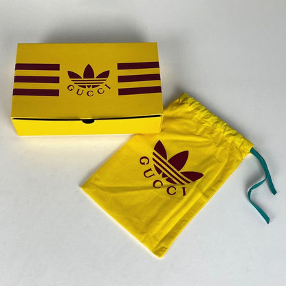 Gucci GG Crystal Chain Wallet Adidas Chain Wallet Leather Black Blue 621892