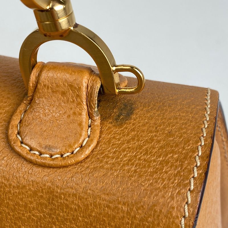 Gucci Bamboo Handbag 2WAY Shoulder Bag Old Gucci 00019510633 Handbag Leather