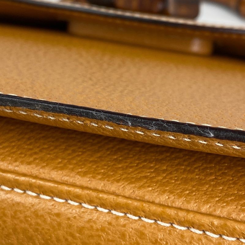 Gucci Bamboo Handbag 2WAY Shoulder Bag Old Gucci 00019510633 Handbag Leather