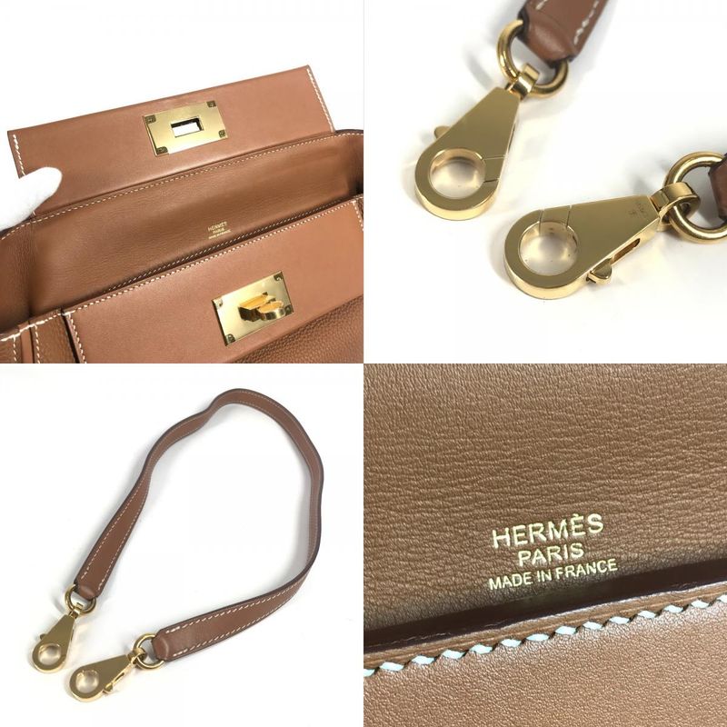 Hermes Shoulder Bag Sac 24/24 Van Cattle 29 Togo Gold