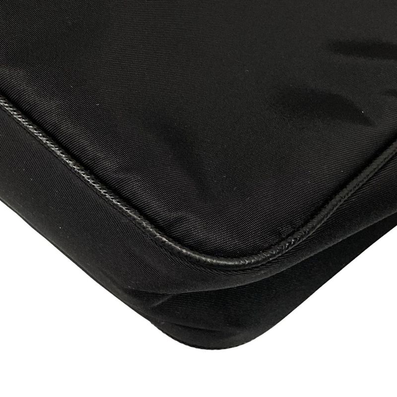 Prada Shoulder Bag Re-edition 2005 Re-nylon Bag 1bh204 Black And Gold Leather