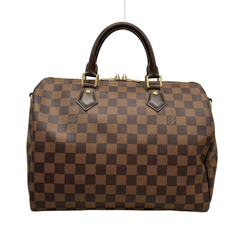 Louis Vuitton Damier Speedy Bandoliere 30 N41183 Ebène Handbag