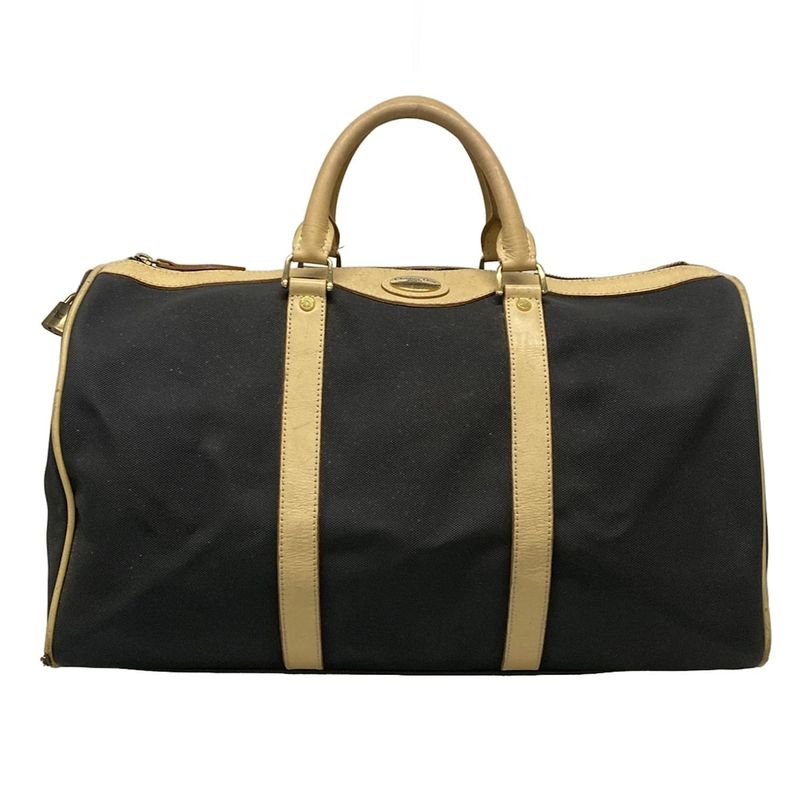 Christian Diorsports Boston Bag - Navy And Beige Main Item Unlocked Leather