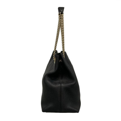 Gucci Tote Bag Soho 536196 Black Chain Shoulder Leather