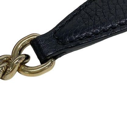Gucci Tote Bag Soho 536196 Black Chain Shoulder Leather
