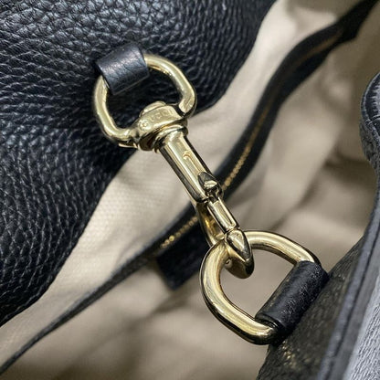 Gucci Tote Bag Soho 536196 Black Chain Shoulder Leather