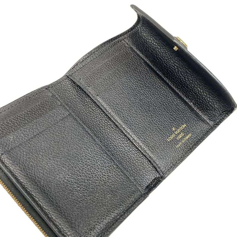 Louis Vuitton Bicolor Monogram Empreinte Portefeuille Victorine M80968 Noir